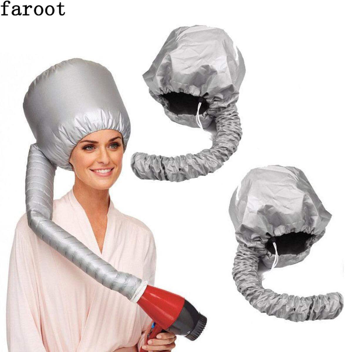 Picture of Hair Dryer Bonnet Hood Upgraded Soft Adjustable Large Styling, Hair Styling, Curling Deep Conditioning, Hair Dryer Cap  (Silver) - Hair Dryer - Hair Dryer