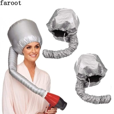 Picture of Hair Dryer Bonnet Hood Upgraded Soft Adjustable Large Styling, Hair Styling, Curling Deep Conditioning, Hair Dryer Cap  (Silver) - Hair Dryer - Hair Dryer