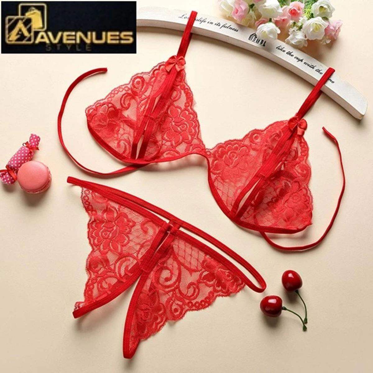 Picture of Sexy Lace & Net Non-Padded Bra for Women - Transparent, Stylish, Comfortable Fit