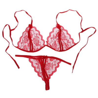 Picture of Sexy Lace & Net Non-Padded Bra for Women - Transparent, Stylish, Comfortable Fit