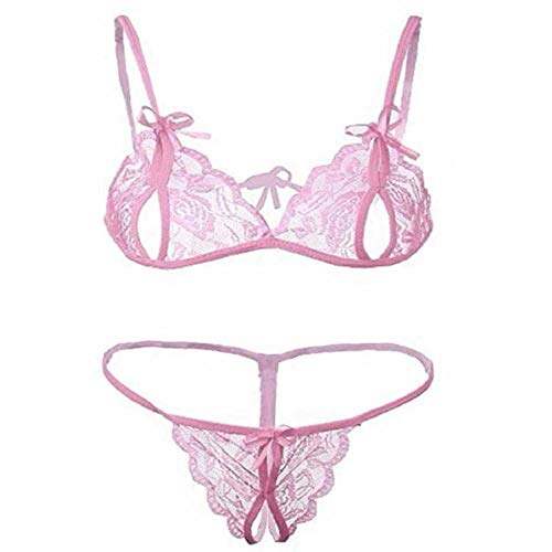 Picture of Young Beauty Sexy Lingerie Women Underwear Babydoll Sleepwear Bra + G-string Set Babydoll Bikini Set Non-Padded Bra & Panty Nightwear Lingerie