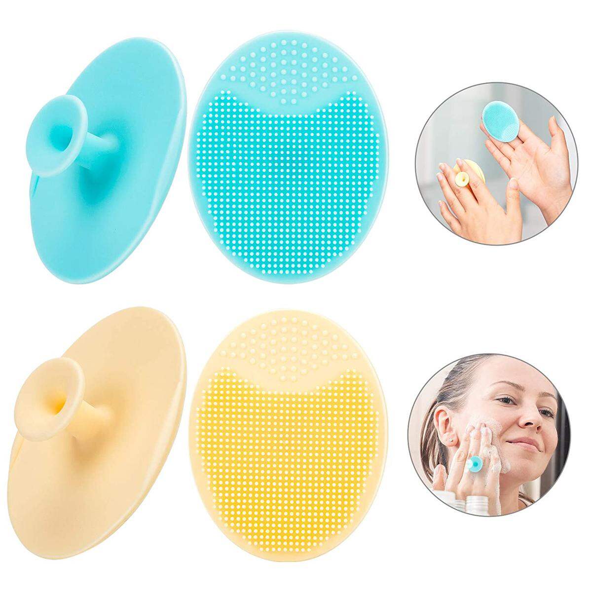 Picture of Soft Silicone Face Scrubber,Facial Cleansing Brush,Facial Exfoliation Scrub For Massage Pore Cleansing Blackhead Removing Deep Scrubbing For All Kinds Of Skins - Black Head Remover