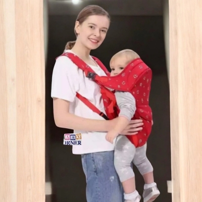 Picture of Babies Bloom Lightweight 6-in-1 Baby Carrier with Breathable Mesh, Adjustable Straps, and Removable Head Support – Perfect for Newborns to 24-Month-Old Toddlers-Multicolor