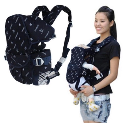 Picture of 6-in-1 Adjustable Baby Carrier for Newborns and Toddlers, Babies Bloom Sling with Padded Straps, Elastic Mesh, and Head Support – Durable and Practical for Babies 2-30 Months Old-Multicolor