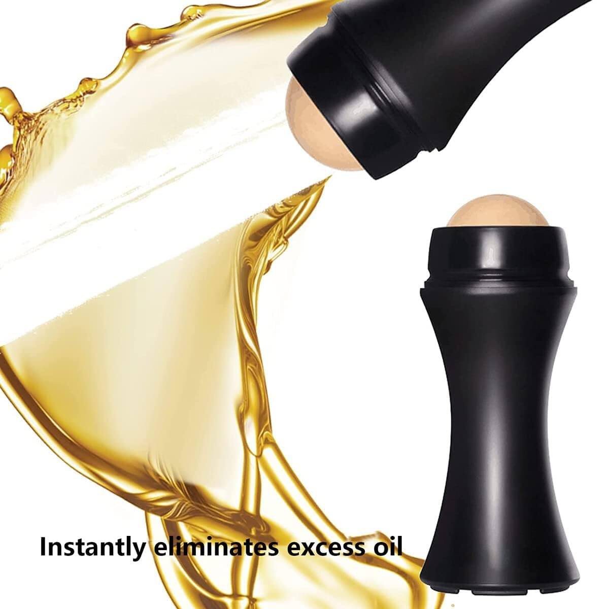 Picture of Oil-Absorbing Volcanic Face Roller, Reusable Facial Skincare Tool for At-Home or On-the-Go Mini Massage