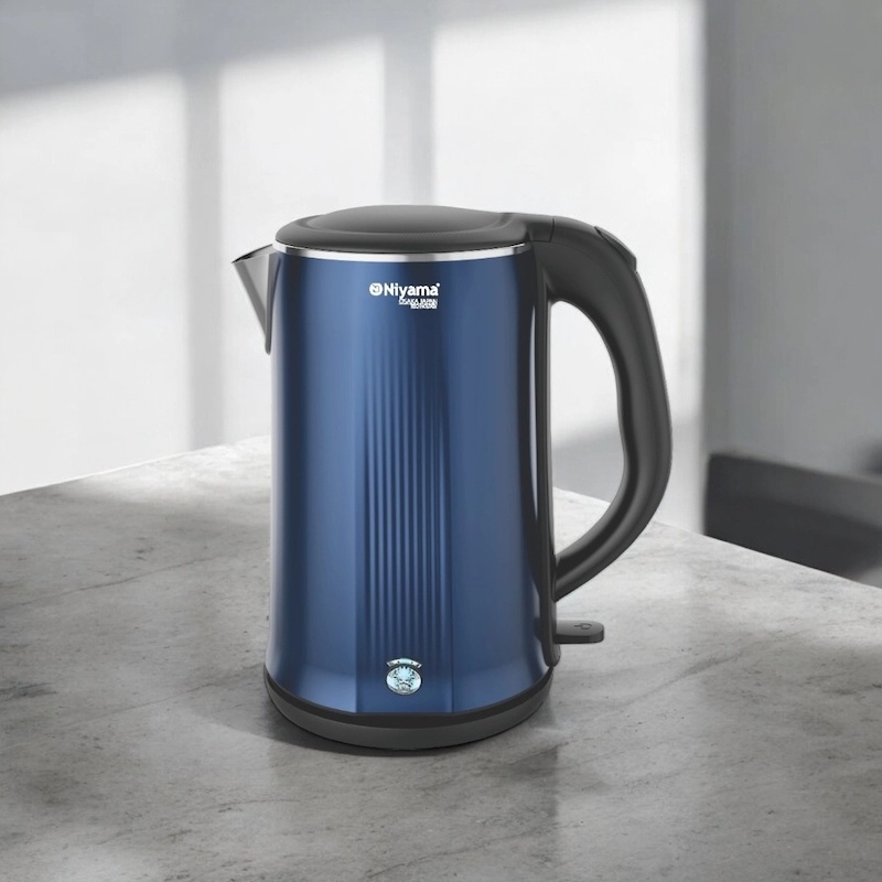 Picture of  Premium Stainless Steel Electric Kettle 1.8L 1800W, Auto Power Off, Anti-Dry Protection, Double Body Design, Multiple Color Choices, 220V 50Hz for Fast and Safe Boiling -Multicolor