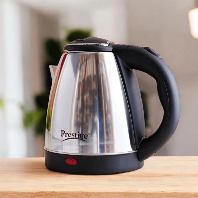 Picture of  Compact Stainless Steel Water Boiling Kettle, 2L, 1500W – Features Temperature Control, Keep Warm Function, and Boil Dry Protection – Portable Electric Kettle in Silver for Quick and Safe Hot Water Heating -Multicolor