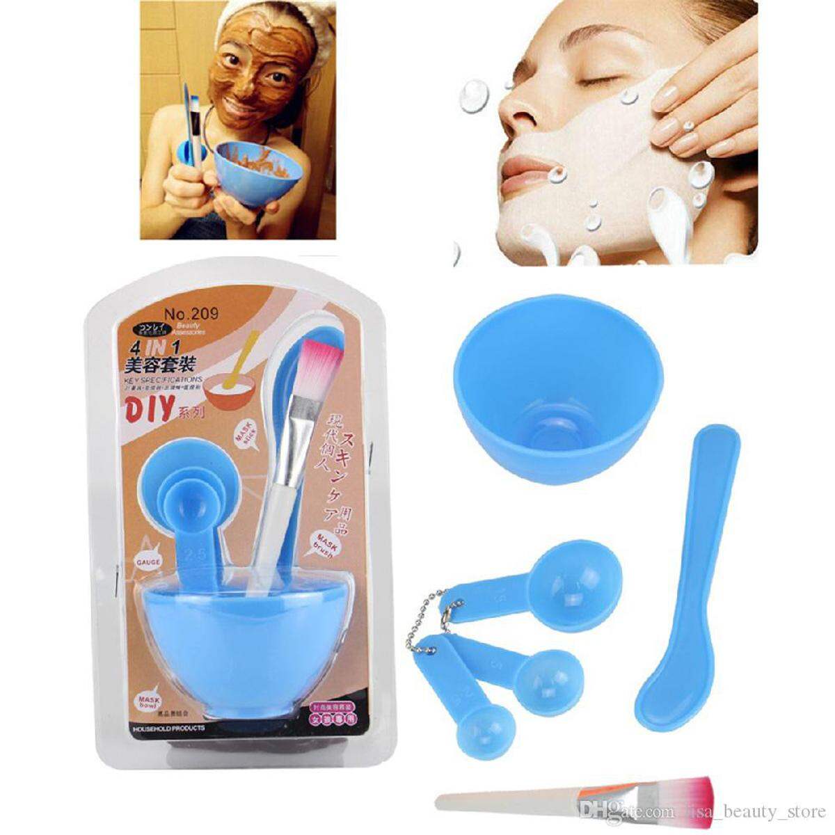 Picture of Yousha Face Mask Mixing Bowl Set, DIY Facial Facemask Mixing Tool Kit Facial Mask Bowl for Women,Girls, Plastic Face Mask Kit Bowl Mask Bowl Mask Brush Face Spatula(6 in 1)