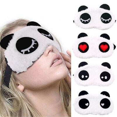 Picture of Retail Care Panda Sleep Masks, Eye Mask Eyeshade Eyepatch Soft Sleep Masks Lovely Panda Travel Sleeping Blindfold Nap Cover, Different Looks
