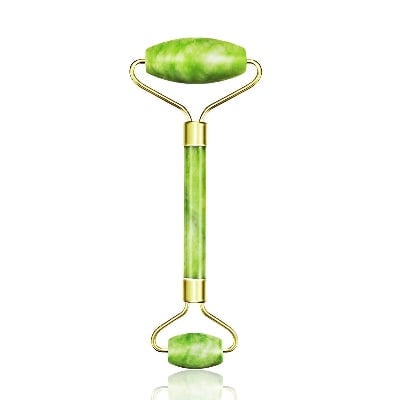 Picture of Jade Roller, Face Roller, Facial Beauty Roller Skin Care Tools, Quartz Massager for Face, Eyes, Neck, Body Muscle Relaxing and Relieve Fine Lines and Wrinkles