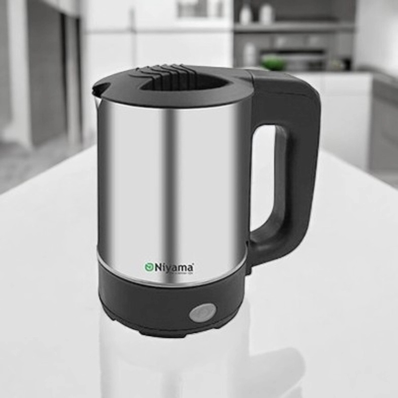 Picture of Compact Travel Electric Kettle, 500ml Portable Stainless Steel Boiler, 800W Rapid Boiling, Perfect for Home, Office, and Trips, 220V 50Hz, Multiple Color Options, Lightweight and Durable, 1 Pc.-Multicolor