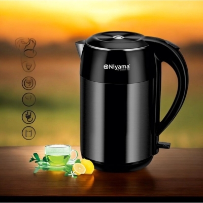 Picture of Stainless Steel Electric Tea Kettle, 1.8L 1500W Double Wall Hot Water Boiler with Cool Touch Body, Auto Shut-Off & Boil-Dry Protection, 220V 50Hz, Available in Multiple Colors.-Multicolor