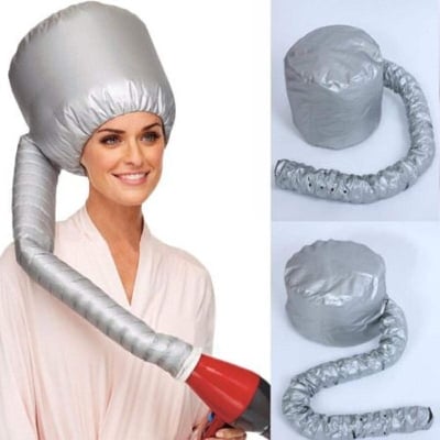 Picture of Beautyours Portable Hair Dryer Bonnet Attachment for Hair Styling, Hair Color, Hair Condition and More - Silver - Hair Straightener