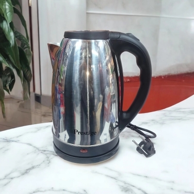 Picture of Prestige Electric Kettle 2.5L, 1500W, Silver & Black, Stainless Steel & Plastic, Auto Shut-Off & Boil-Dry Protection, 220V 50Hz, Durable, Fast-Boiling Water Heater for Safe Use.-Multicolor