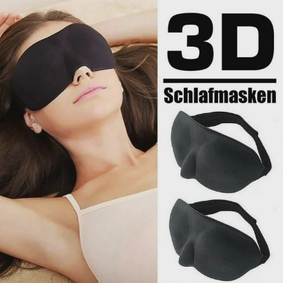 Picture of 3D Eye mask for Sleeping,Machine Washable, Sleep Mask for Women, Blinder Blindfold Airplane with Travel Pouch RCTM15