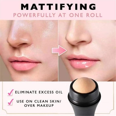 Picture of Oil-Absorbing Volcano Roller, Portable and Reusable anti-oil Facial tool, Oil Control Anytime, Anywhere, Suitable for Home Travel or out for Facial Massage