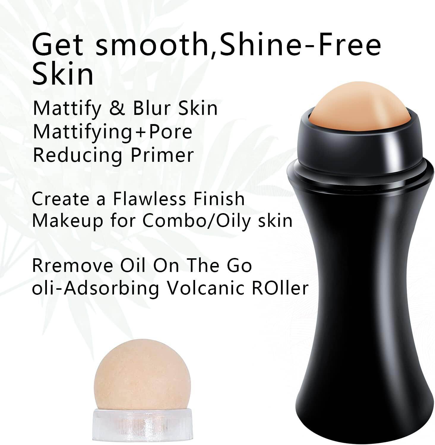 Picture of Oil-Absorbing Volcano Roller, Portable and Reusable anti-oil Facial tool, Oil Control Anytime, Anywhere, Suitable for Home Travel or out for Facial Massage