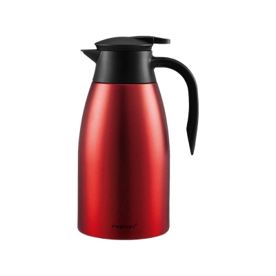 Picture of Stainless Steel 2L Thermal Coffee Carafe - Leak-Proof, Double Wall Insulated Pot, Keeps Hot Liquids Fresh for 12-24 Hours, Ideal for Tea, Coffee, and Cold Drinks-Multicolor