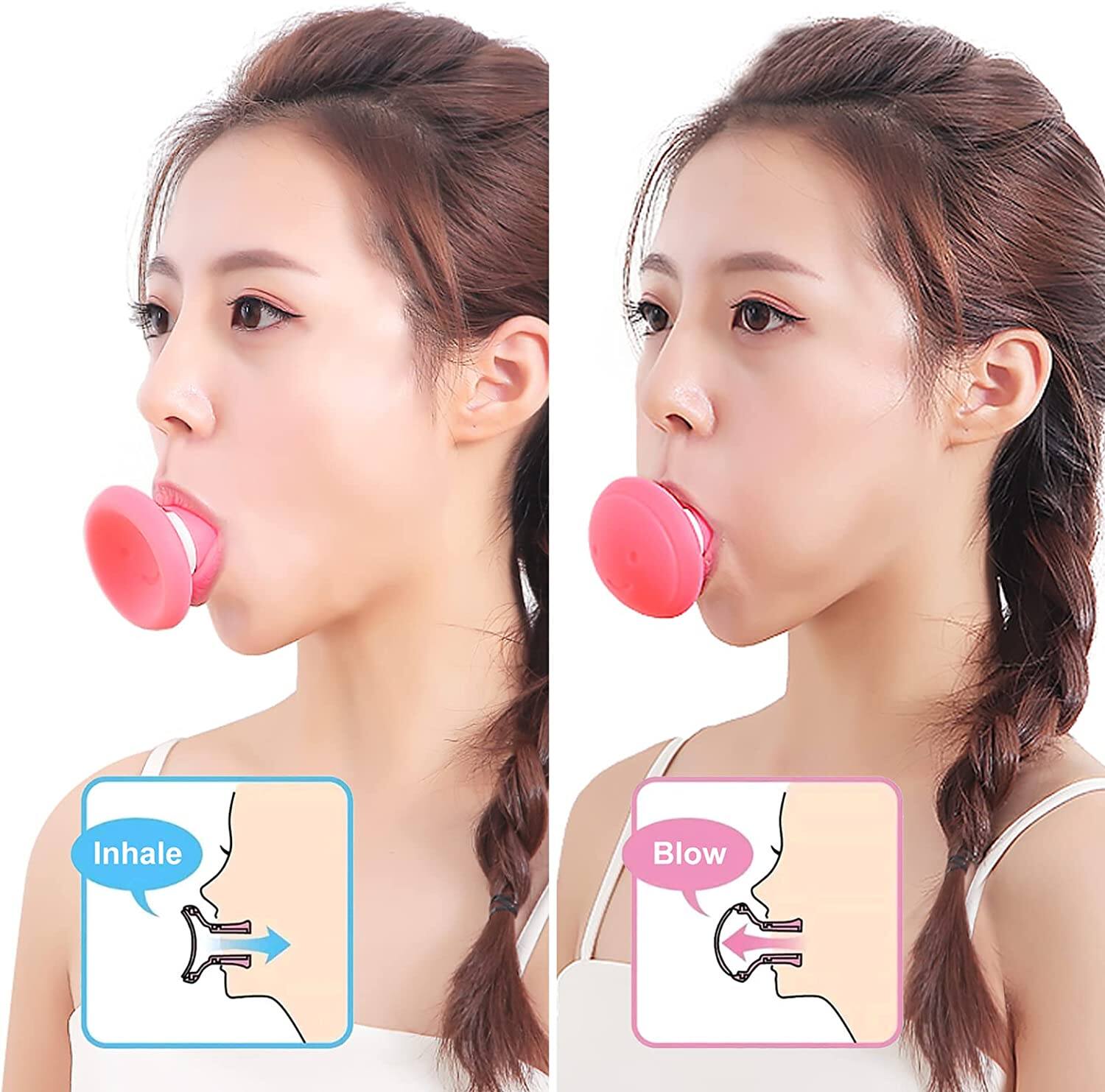 Picture of Japanese Facial Exerciser –Jaw Line Exerciser Face Shaper Define Your Jawline Double Chin Reducer Slim and Tone Your Face Look Younger and Healthier Jaw line tighten face lift