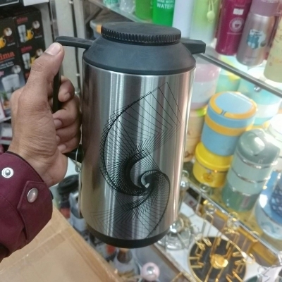 Picture of Eco-Friendly Regal Flask - 1L Double Wall Insulation, Glass Refill, Leak-Proof Portable Design, Durable Handle, Stylish Look, Multiple Color Options, Keeps Beverages Hot & Cold for Long Hours-Multicolor