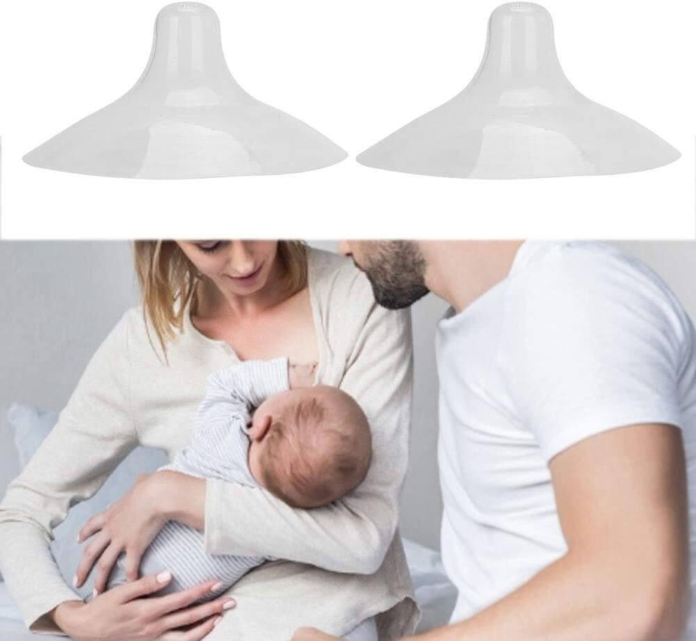 Picture of Silicone Nipple Protector, 2 Piece Nipple Shield Silicone Nipple Protector Breastfeeding Nipple Guard for Breastfeeding Nipple Shields with Boxes