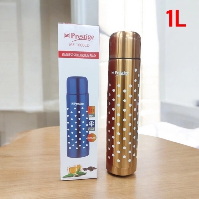 Picture of 1L Double Wall Flask - Stainless Steel, BPA-Free, Leak-Proof, Dishwasher Safe, Stylish Design, Retains Hot or Cold Temperature for 24 Hours, Great for Office, Travel, and Everyday Use-Multicolor