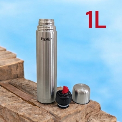Picture of Prestige 1000ml Flask - Stylish Stainless Steel Design with Leak-Proof Technology for Hot or Cold Beverage Retention-Multicolor
