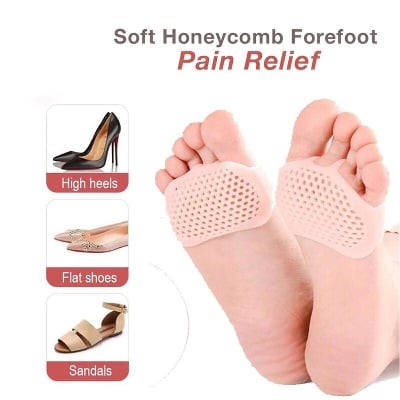 Picture of Metatarsal Pads for Women  Upgrade Ball of Foot Cushion, Metatarsal Foot Pads for Pain Relief, Soft Forefoot Pad Foot Gel Pads Shoe Pads
