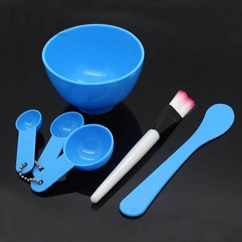 Picture of 6 Pcs Set DIY Bleach Facial Mask Mixing Bowl with Brush, Spoon, Stick Kit for Facial Care Makeup Bowl for Women and Girls
