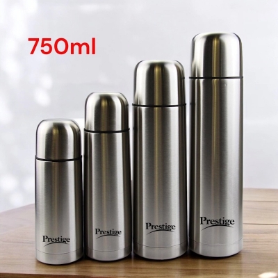 Picture of Silver Prestige Vacuum Flask - Stainless Steel Insulated Bottle, 750ml, Perfect for Travel, Office, or Home Use-Silver