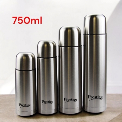 Picture of Silver Prestige Vacuum Flask - Stainless Steel Insulated Bottle, 750ml, Perfect for Travel, Office, or Home Use-Silver