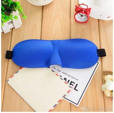 Picture of 3D Sleep Mask Relax Sleeping Eye Mask Shade Cover Adjust Blindfold Sleep Aid Eye Mask Portable Soft Blindfold Travel Eyepatch
