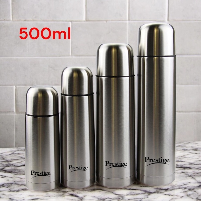 Picture of 500ml Prestige Vacuum Flask - Stainless Steel Insulated Bottle, Sleek Silver, Ideal for Travel or Everyday Use-Silver