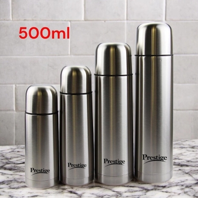 Picture of 500ml Prestige Vacuum Flask - Stainless Steel Insulated Bottle, Sleek Silver, Ideal for Travel or Everyday Use-Silver