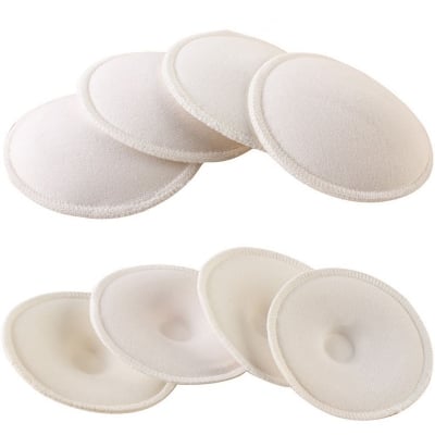Picture of 4 Pcs Anti-overflow Nursing Bra Pad Anti Overflow Breast Pads Maternity Women Nursing Bra Washable Breast Pad