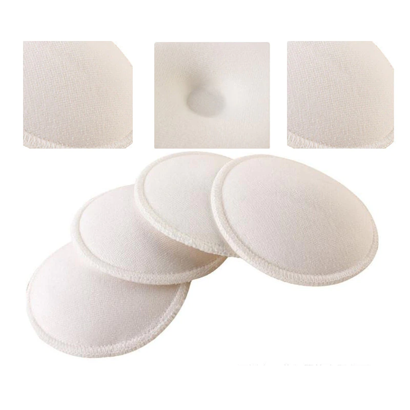 Picture of 4 Pcs Anti-overflow Nursing Bra Pad Anti Overflow Breast Pads Maternity Women Nursing Bra Washable Breast Pad