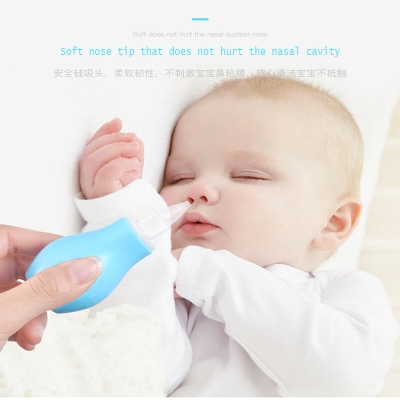 Picture of 1 PCS Nasal Aspirator for Baby,Baby Nose Cleaner, Snot Nasal Suction,Baby Nasal Care, Relieve Congested and Stuffy Noses ,Silicone Vacuum Safety Sucker Newborn Cleaning Tool