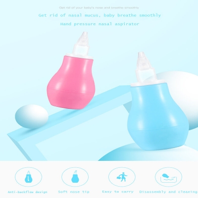 Picture of 1 PCS Nasal Aspirator for Baby,Baby Nose Cleaner, Snot Nasal Suction,Baby Nasal Care, Relieve Congested and Stuffy Noses ,Silicone Vacuum Safety Sucker Newborn Cleaning Tool