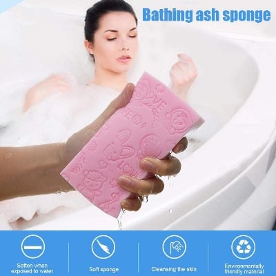 Picture of Exfoliating Bath Sponge, 1 pcs Ultra Soft Body Skin Bath Shower Spa Brush Massager Dead Skin Removal Bathing Sponges