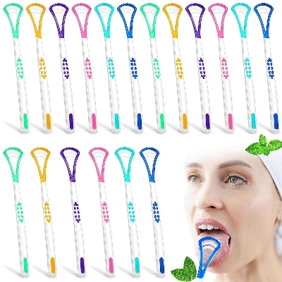 Picture of Retail Care 1 PCS Plastic Tongue Scraper Tongue Cleaner for Children Adults Tongue Scraper Tongue Cleaner for Oral Care Fresh Breath Comfortable & Safe