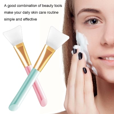 Picture of 1Pc Silicone Face Mask Brush, Mask Beauty Tool Soft Silicone Facial Mud Mask Applicator Brush