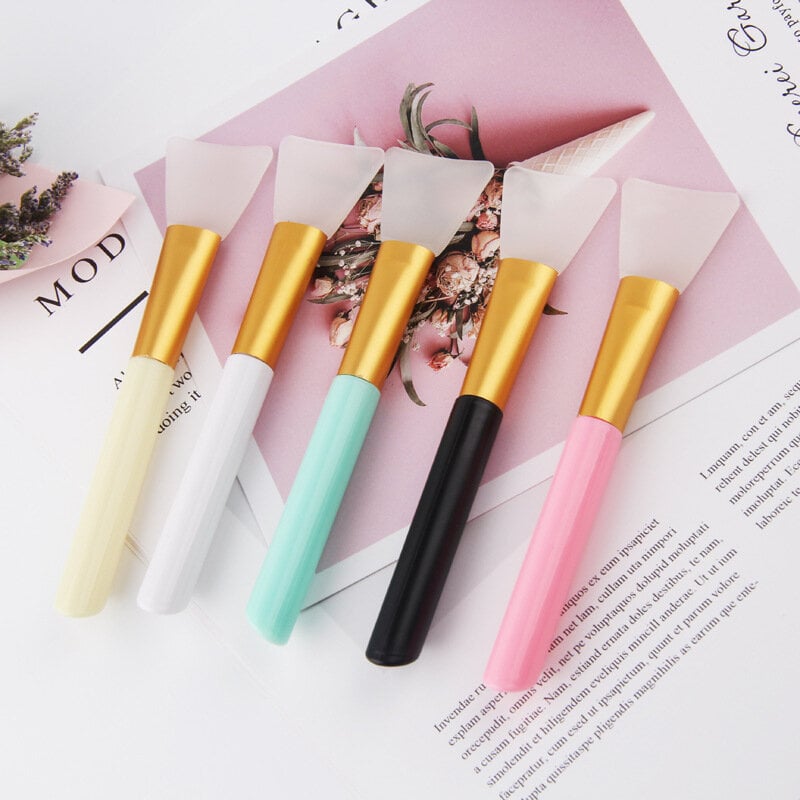 Picture of 1Pc Silicone Face Mask Brush, Mask Beauty Tool Soft Silicone Facial Mud Mask Applicator Brush