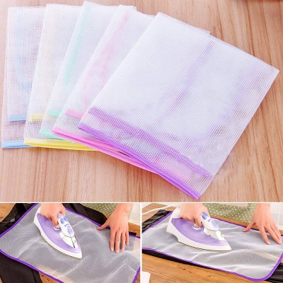 Picture of 3 PCS Protective Ironing Scorch-Saving Mesh Pressing Pad Mesh Cloth, No Melt Pressing Cloth for Easy Ironing and Protectio