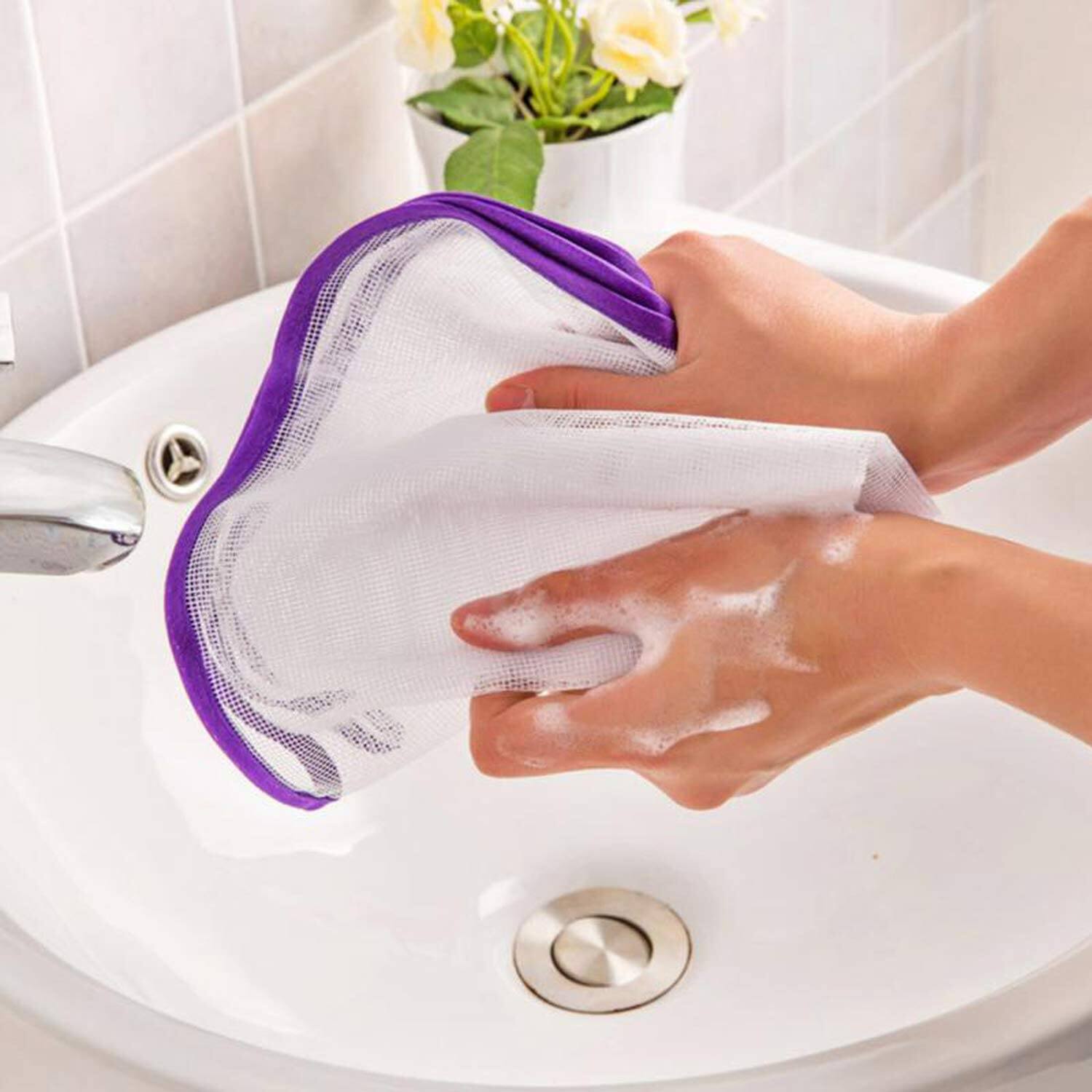 Picture of 3 PCS Protective Ironing Scorch-Saving Mesh Pressing Pad Mesh Cloth, No Melt Pressing Cloth for Easy Ironing and Protectio