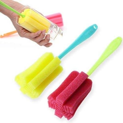 Picture of Retai;lCare® 1PC Kitchen Cleaning Tool Sponge Brush for Wineglass Bottle Coffe Glass Cup (Random Color)