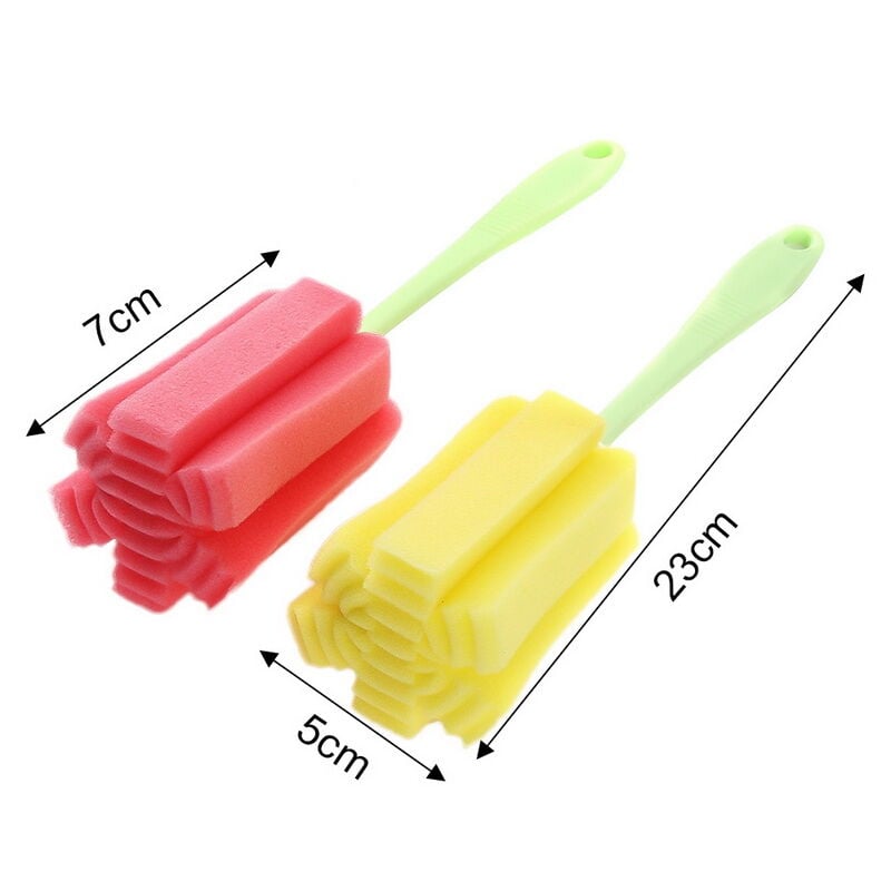 Picture of Retai;lCare® 1PC Kitchen Cleaning Tool Sponge Brush for Wineglass Bottle Coffe Glass Cup (Random Color)