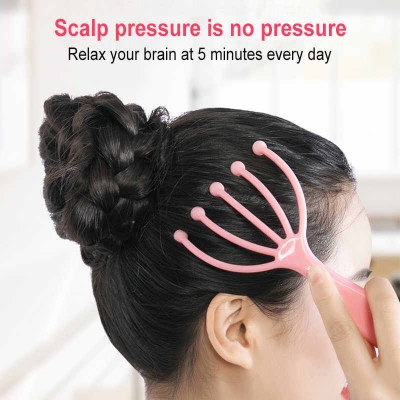 Picture of Yeesabella 1 PCS Scalp Massager Head Massager Handheld Claw Massager for Deep Relaxation & Stress Reduction in Office Home SPA