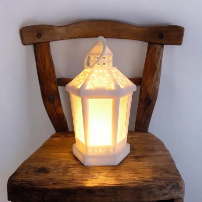 Picture of  LED Lantern Wind Light for Ramadan - 14cm Multi-Color ABS Plastic Candle Lamp | Ideal for Islamic Decorations and Home Lighting -Multicolor