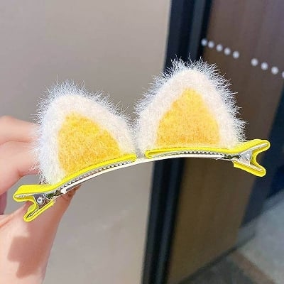 Picture of RetailCare 3Sets New Plush Cat Ears Hairpins Girls Cute Hair Clips Hair Accessories Women Sweet Barrettes Kids Fashion Ornaments Gift