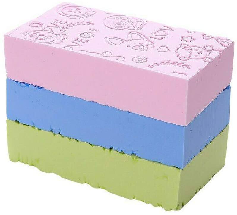 Picture of Baby Shower Cap Bathing Cap1+1 Pcs Soft Adjustable Shower Caps And Bath Sponge, Wash Hair Shield with Ear Protection  Protect Your Baby Eyes for Toddler Baby Kids Children